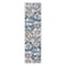 World Rug Gallery Modern Floral Runner Rug 2' x 7'2'' Blue Runner Rug 9098BLUE2X7 - alternate 3